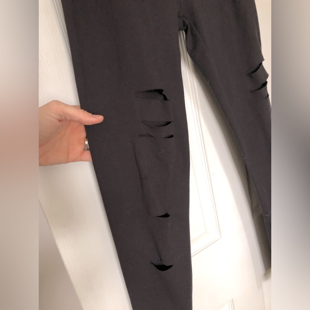 Disabling High Waist Cut Out Leggings